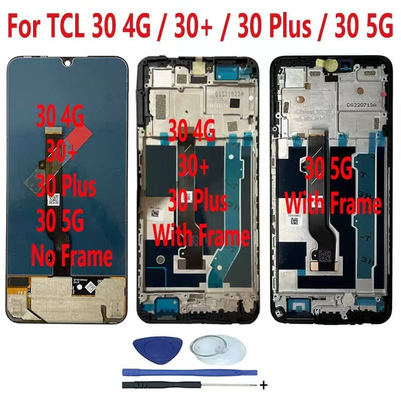 สําหรับ TCL 30 4G / 30 + / 30 Plus T676K T676J T676H จอแสดงผล LCD Touch Screen Digitizer Assembly สํ