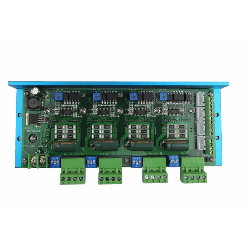 การประกันคุณภาพประสิทธิภาพ CNC TB6600 4 แกน 4.5A Stepper Motor Driver Board สําหรับเครื่องแกะสลัก #R