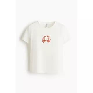 H&M(เอชแอนด์เอ็ม) เสื้อยืดดีไซน์ลวดลายเด่น ผู้หญิง 1352979_1