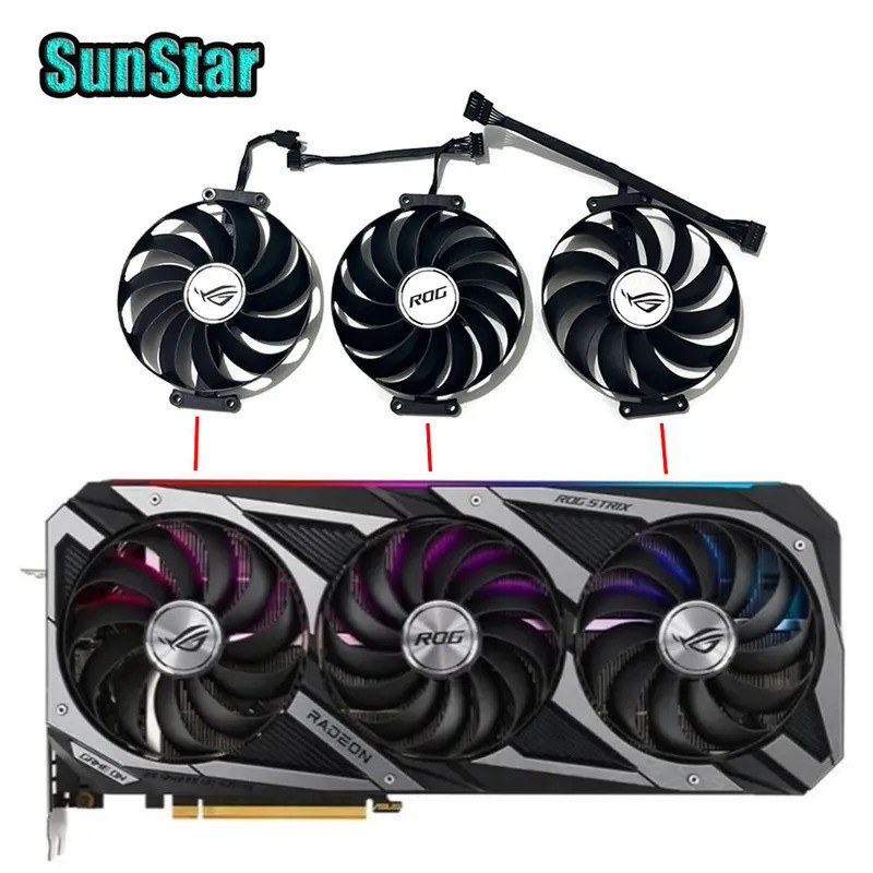 NEW CF1010U12D FDC10U12D9-C การ์ดพัดลมระบายความร้อน,สําหรับ ASUS RTX 3070 3080 3090 3060TI 3070TI 30