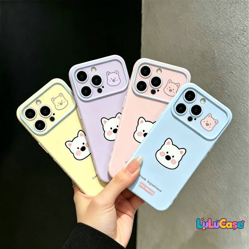 สำหรับ Redmi 13C 14C  9A 10A 13X 12 A3 A1 A2 A5 Note 14 11 11S 9 10 10s เคสโทรศัพท์น่ารักมาก เรียบง่าย ลายสุนัขขาว