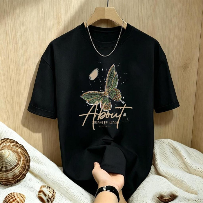 พร้อมส่ง เสื้อยืดเเขนสั้น เเฟชั่นสไตล์เกาหลี2026 เสื้อยืดเเฟชั่น เสื้อผ้าใส่ดี ราคาถูก Shopee Lazada