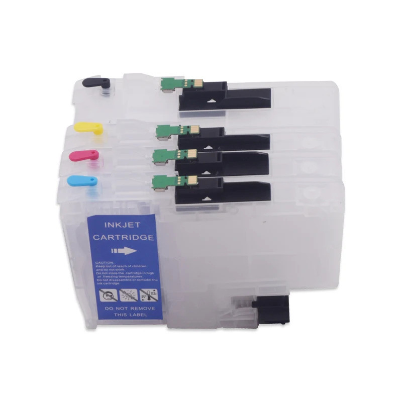 FW ยุโรป Epmpty LC424 ตลับหมึกรีฟิลพร้อมชิปแบบใช้แล้วทิ้งสําหรับ Brother DCP-J1200W J1200WE J1200 J1