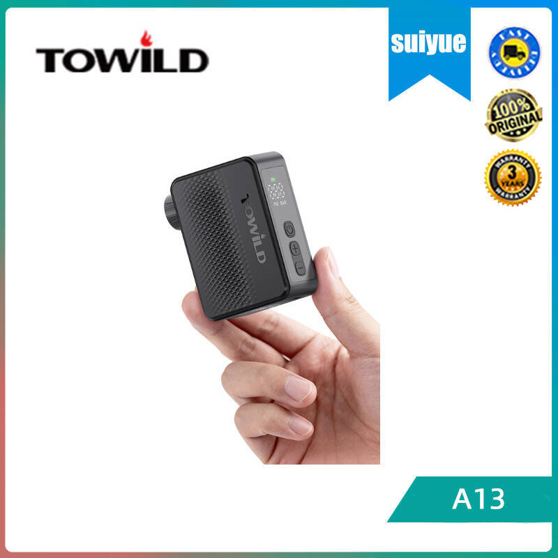 TOWILD A13 จักรยานจักรยานเสือหมอบ Mini Inflator ไฟฟ้าแบบพกพาแรงดันสูง Inflator ปั๊ม