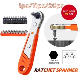 Multifunctional Ratchet Screwdriver - Bidirectional Right Angle Magnetic Wrench with Cross Shaped Head