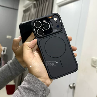 เคสทึบสีด้านชาร์จได้ Magnetic ดีไซน์เก๋ๆ กันกระแทก เคสไอโฟน สำหรับ iPhone 11-17Promax