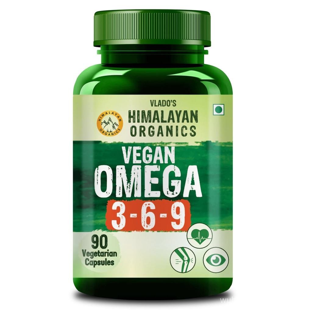 อินทรีย์็ดหิมาลัยของ Vlado Omega 3 6 9-2000mg/Serving I มังสวิรัติ Omega 3 I จาก Flax Seed I Support