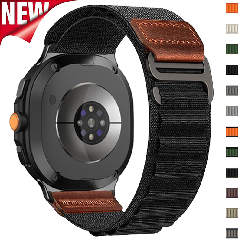 สายรัดไนลอนสําหรับ Samsung Galaxy Watch 8 40 มม.44 มม.8 คลาสสิก 46 มม.สร้อยข้อมือกีฬาสําหรับ Galaxy Watch 8 สายรัดข้อมือทดแทน