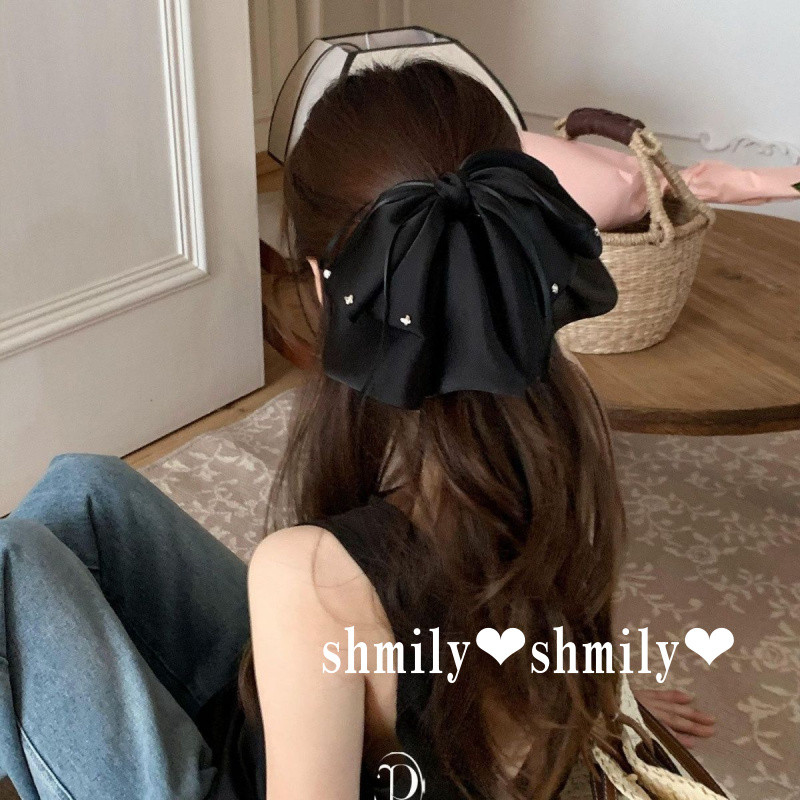 คลิปครึ่งฉลามโบว์คลิปผมหางม้ากิ๊บที่สวยหรูกลับหัวกิ๊บคลิป