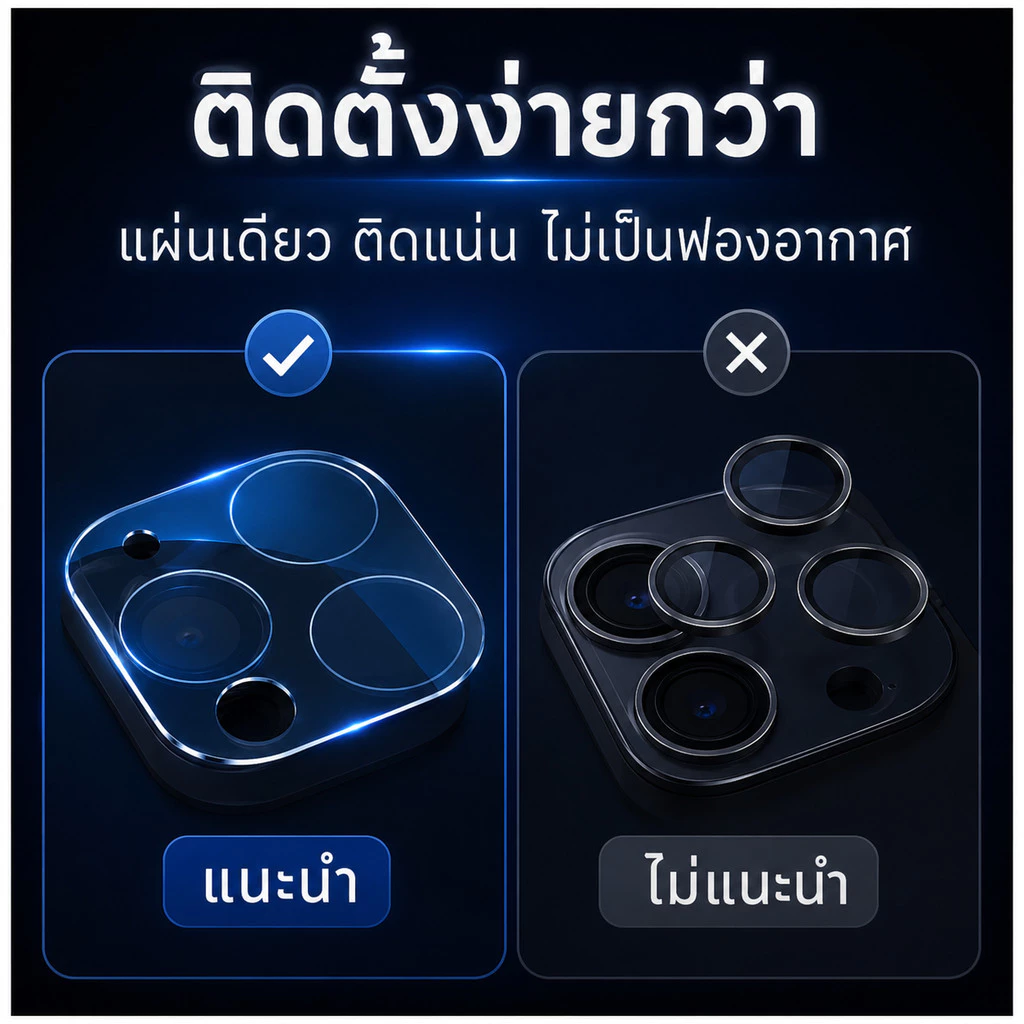 ฟิมล์กระจกเลนส์กล้อง สำหรับiPhone17PRO 17AIR 16 15 15promax 15pro 14 14pro 14promax 13 13promax 12pro 12promax 11 11pro thumbnail 7
