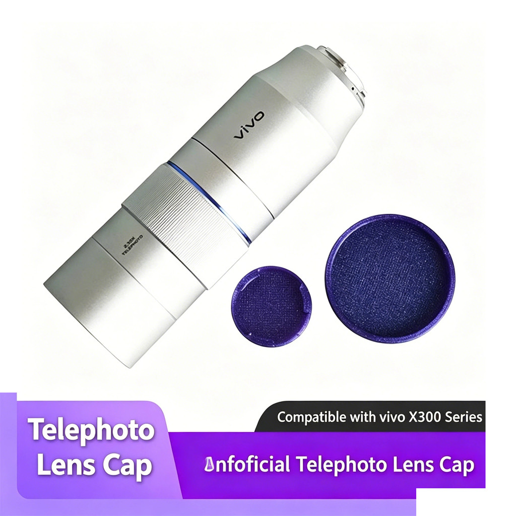 VivoX300Pro Teleconverter ฝาครอบเลนส์/Unofficial Third Party Protection Anti-Lens Scratch Star สีม่วงอุปกรณ์เสริมภาพกรณี
