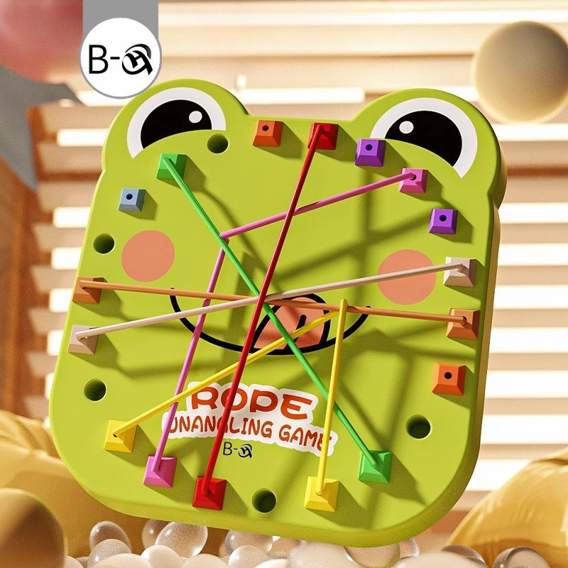 BHQ NEW ปลดเชือกของเล่น ของเล่นกบ เกมฝึกสมอง การคิดเชิงตรรกะ ของเล่นปริศนา