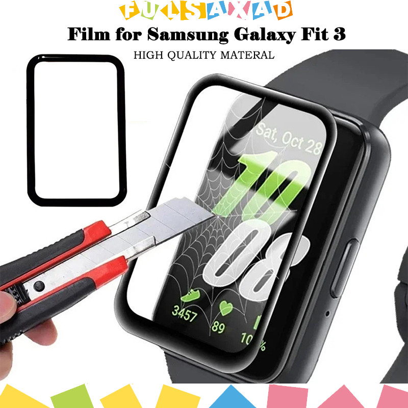 3D ป้องกัน Gores ฟิล์มป้องกันแก้วนิรภัยสำหรับ for Samsung Galaxy Fit 3 ป้องกันหน้าจอสำหรับ for Smartwatch Samsung Fit 3
