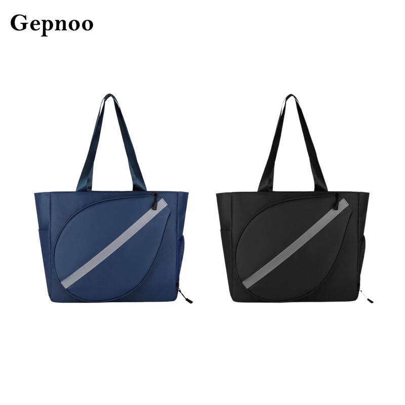 Gepnoo Tennis Tote Bag, Sports Racket Cover, Large for Women, Tennis Racket Shoulder Bag