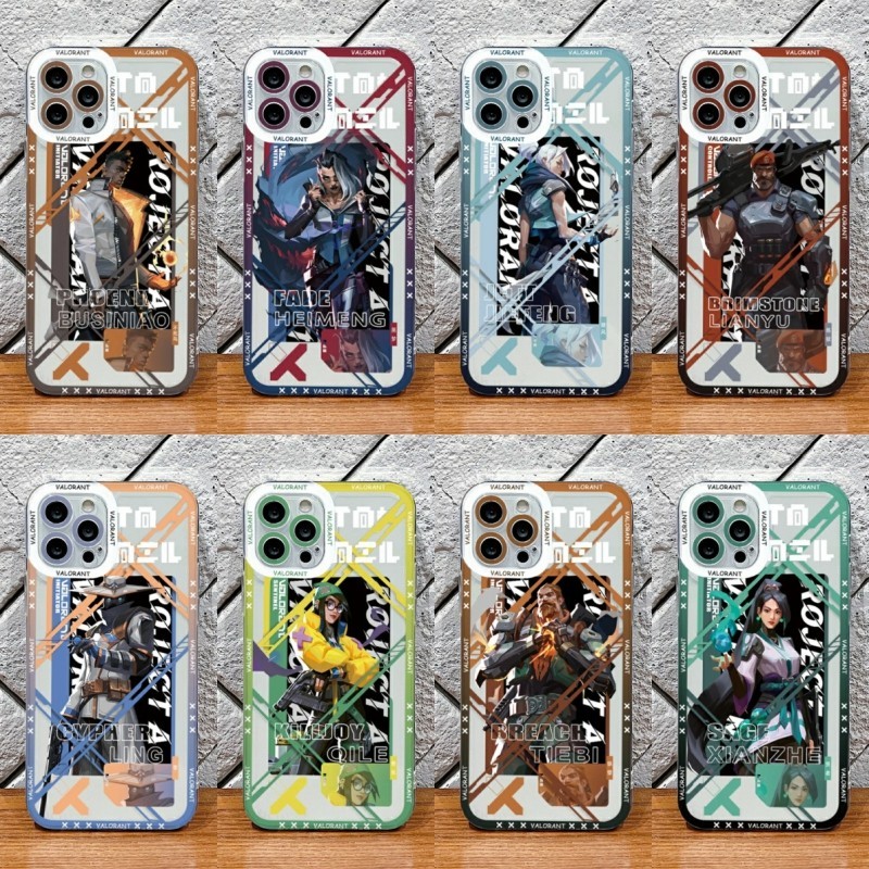 ปลอกสําหรับ OPPO Reno 8 Pro 7 4 6 5 Lite 5F 5Z 6Z 7Z 8Z 8T 5G A74 4G เกม Valorant ตัวละคร Art โปร่งใ