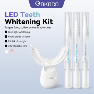 GOKOCO Whitening Kit Pemutih Gigi, Yellow Stain Removal with 3 Whitening Gel