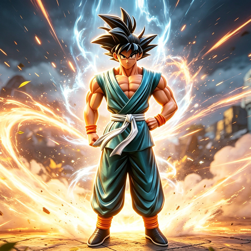 อะนิเมะ Dragon Ball Z Goku รูป Pop รูปปั้นพร้อมมือเปลี่ยนได้