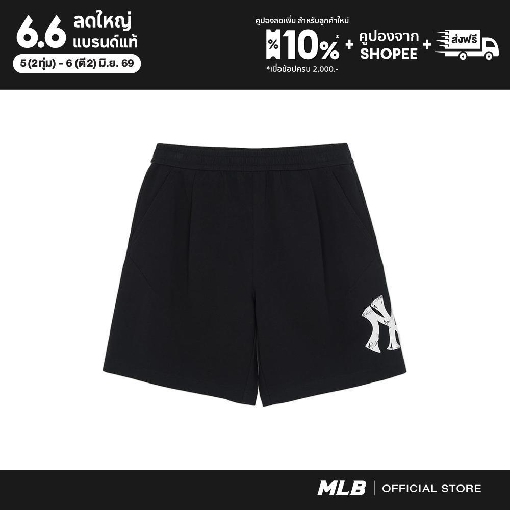 MLB กางเกงขาสั้น ยูนิเซ็กซ์ Basic Mega Logo 9In Shorts รุ่น 3ASPB1063 50BKS สีดำ