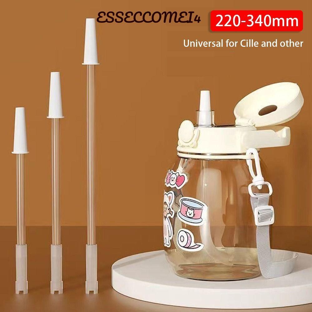 ESSECCOMEI4 1 ชิ้นถ้วยฟาง,สากลที่ถอดออกได้นํามาใช้ใหม่ขวดฟาง,ถ้วยท้องใหญ่ดื่มโดยตรงถ้วย 22-34 ซม.ซิลิโคนถ้วยอุปกรณ์เสริมสําหรับ Cille และอื่นๆ