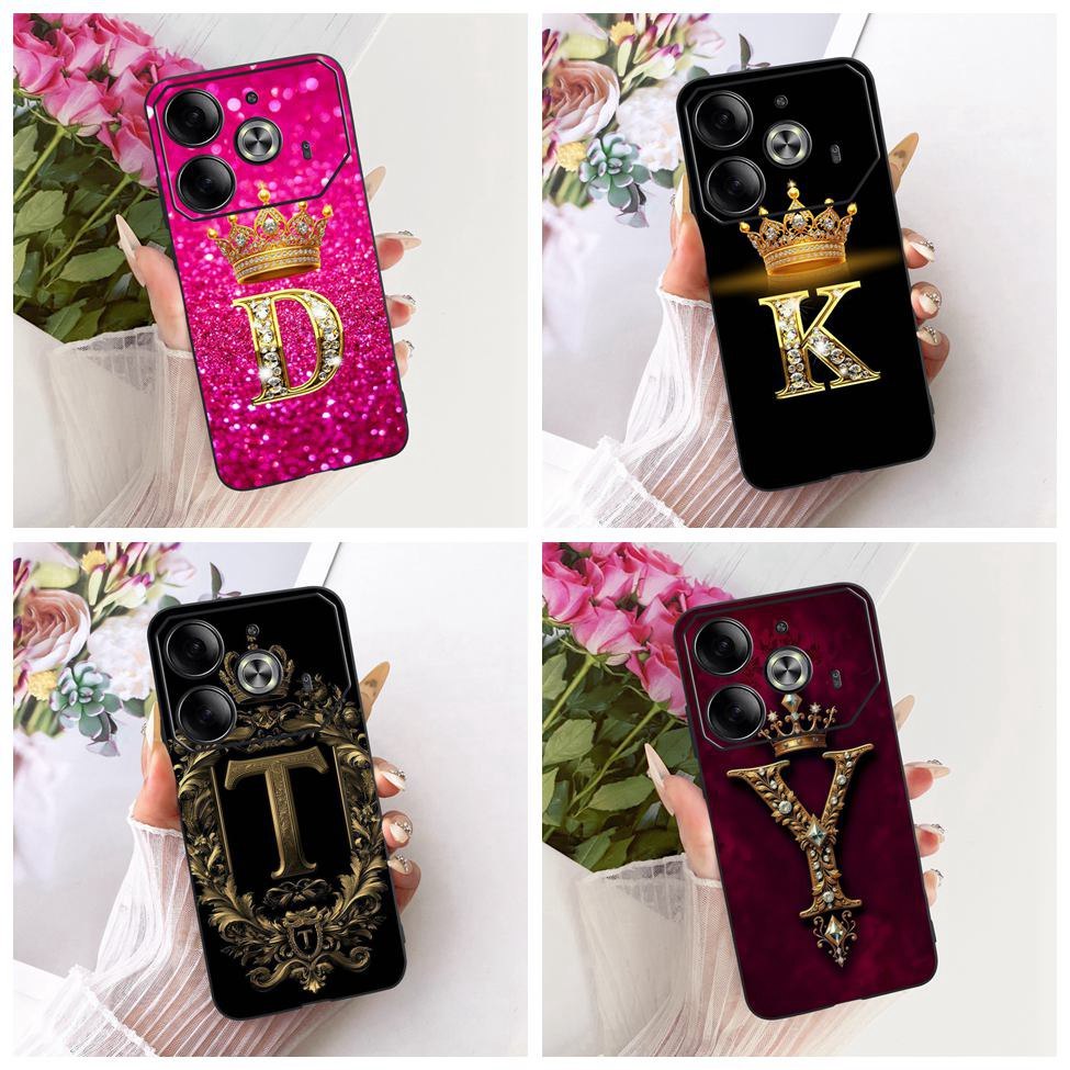 สําหรับ Tecno Pova 6 5G LI7 6Pro 5G LI9 สําหรับ Techno Pova 6 Pro 5G หรูหราแฟชั่นตัวอักษร Cool Crown