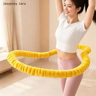 [JEP] ฮูลาฮูปสปริงนุ่ม 2.0กก.（Hulahoop 2kg）ฮูล่าฮูปผ้ากำมะหยี่ ไม่เจ็บ ไม่ช้ำเอว ไร้เสียง เผาผลาญไขมัน พับเก็บง่าย ยืดหย