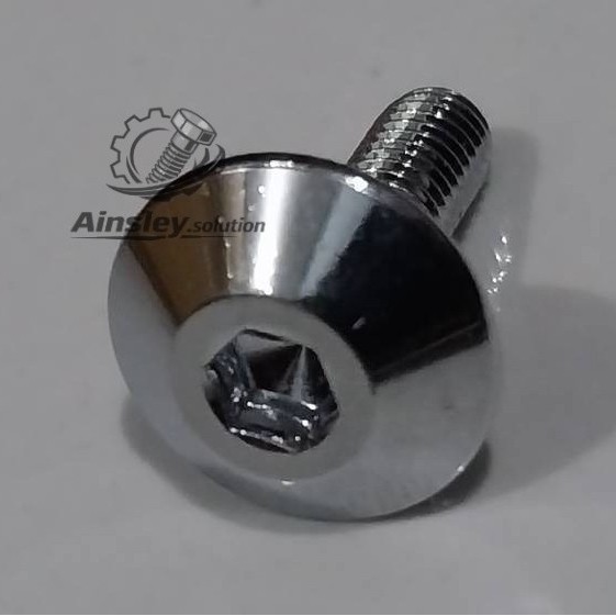 L-bolt ฝาครอบ Body X Ride M5 ร่ม 5 มม. CHROME xride yamaha L4 bolt 8 5x14 x303