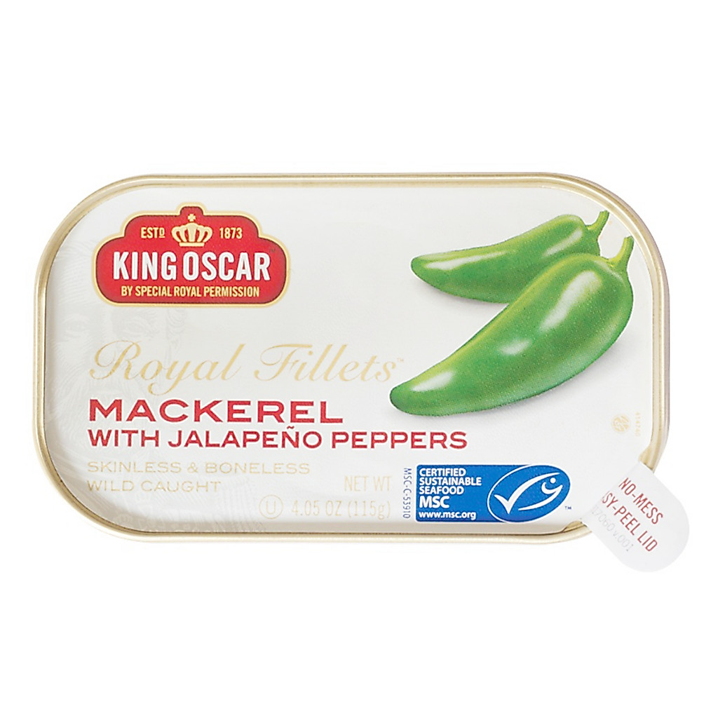 King Oscar Mackerel With Jalapeno 115g คิงออสการ์ แมคเคอพริกฮาลาพินโย