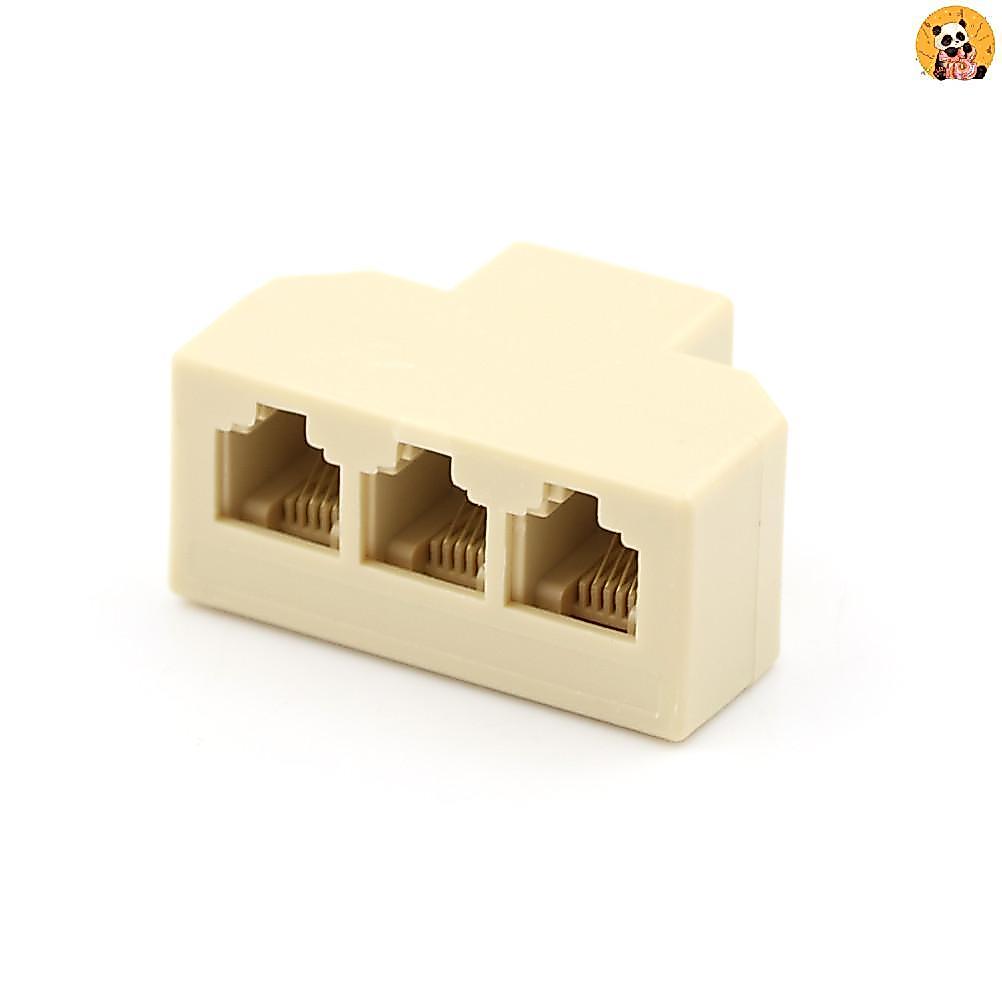 [CO] 1PC RJ11 Splitter 3 Way Adapter 1 M ถึง 3 F RJ-11 6P4C Phone Ja Splitter [TH]