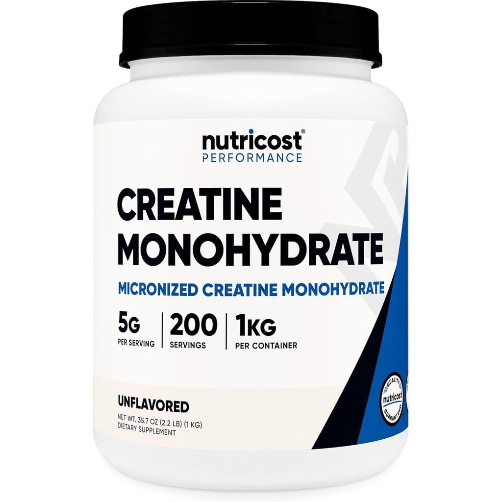 Nutricot Creatine Monohydrate Micronized Powder (1 KG) - Pure Creatine Monohydrate