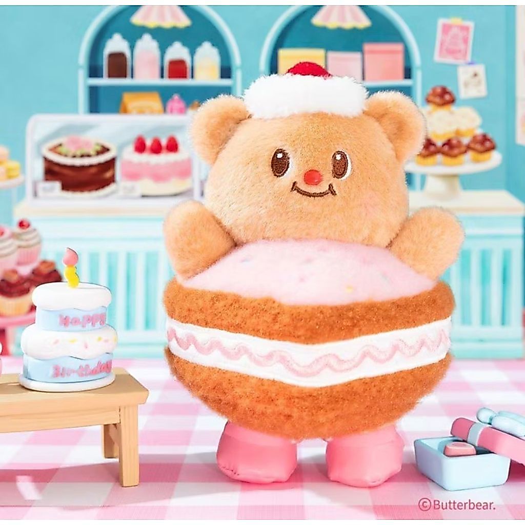 พวงกุญแจ Butterbear Keychain - Sweetheart Bakery Blind Box Bag Charm (Check Card) สินค้าพร้อมส่ง