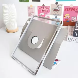 เคสไอแพด 360° หมุนได้ แบบแกน Y ตั้งแนวตั้ง-แนวนอน for iPad gen10 gen11 A16 Air11 Air6 Air7 Air8 Air5 Air4 gen5 gen6 gen7 gen8 gen9 pro11 Pro12.9 Air13 มีตัวล็อคปก เคสสำหรับไอแพด