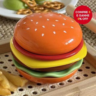 Conjunto De Prato De Hambúrguer Empilhável , Mini Pratos De Jantar Em Camadas , Molho Engraçado Para Servir Mesa , 1