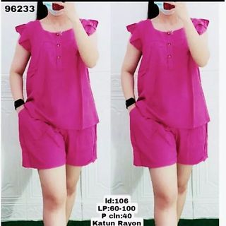 Setelan Baju Wanita Hush Puppies Rayon Premium Remaja Dewasa