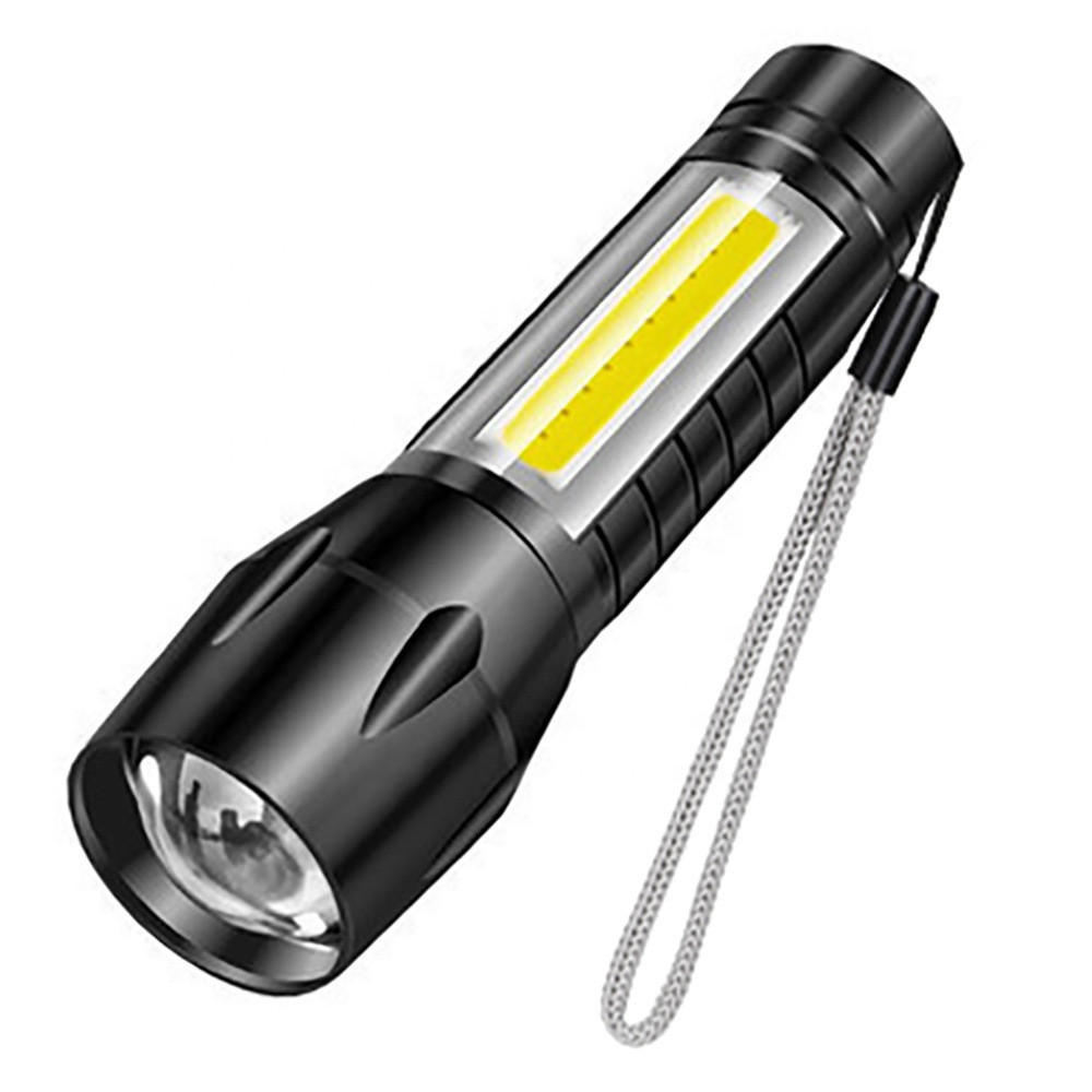 COB Strong Light ไฟฉายแบบพกพา USB ชาร์จ LED Light ไฟฉายขนาดเล็ก IYX8
