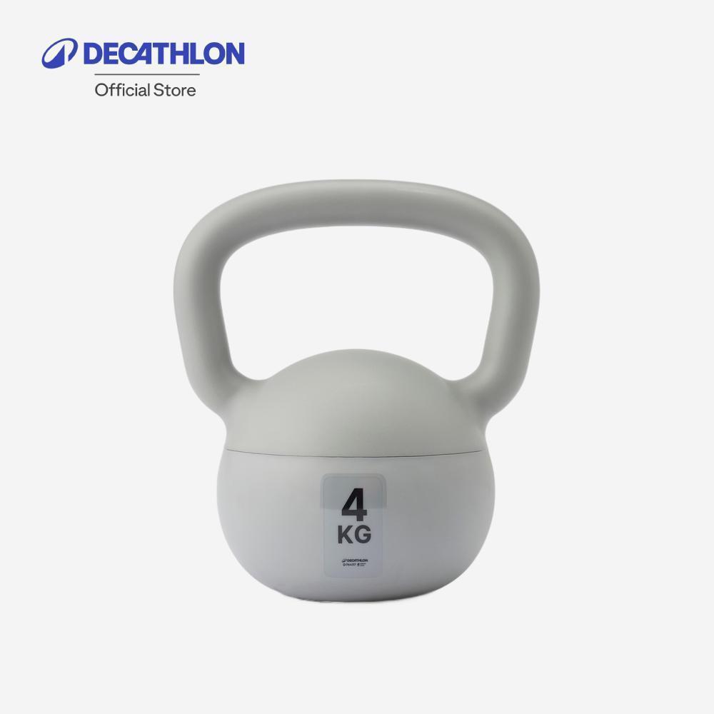 Decathlon Home Kettlebell 4 Kg ตุ้มน้ำหนักสำหรับออกกำลังกายในบ้านขนาด 4 กิโลกรัม - Grey