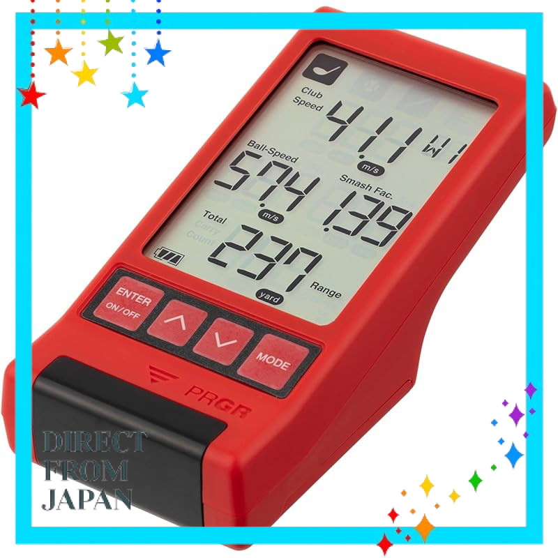 PRGR Pro Gear Speed Gun RED EYES POCKET HS-130 - Speed Measurement Device for Golf, Baseball, Soccer