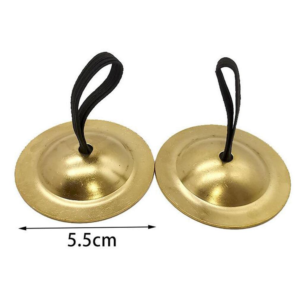 [wishshopeljjda] Finger Kids Handheld Cymbals, Belly Dancing Cymbals, Educational Cymbals for Games 
