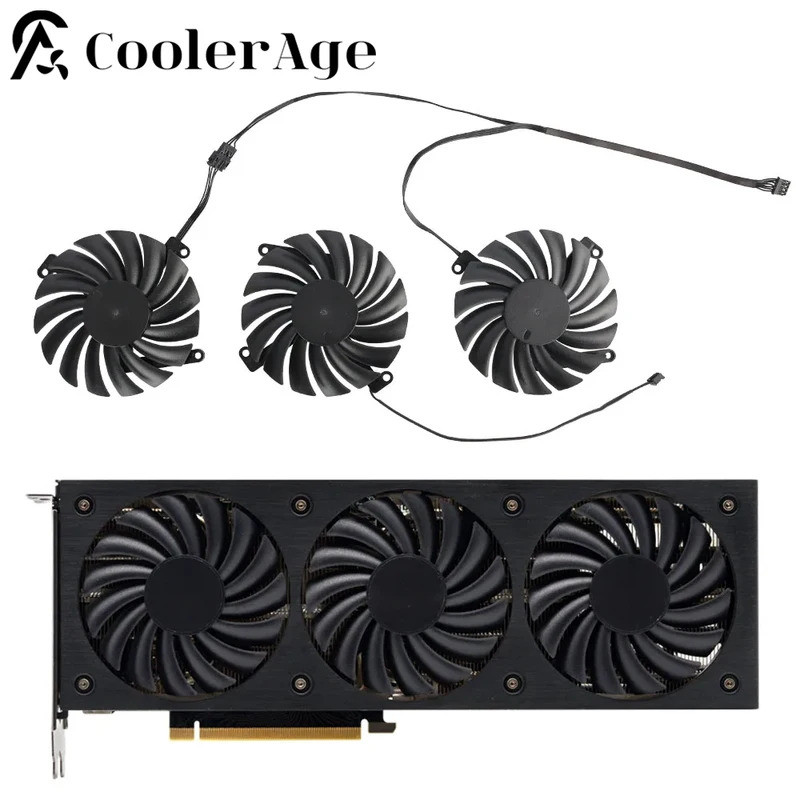 การ์ดพัดลมทดแทนสําหรับ INNO3D GeForce RTX 3080 Ti 3070 Ti X3 OC 85MM CF-12915S RTX3080 RTX3080Ti/307
