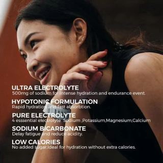 500HYDRO+ Mileage Ultra electrolyte tablets เกลือแร่เม็ดฟู่ สำหรับเล่นกีฬา