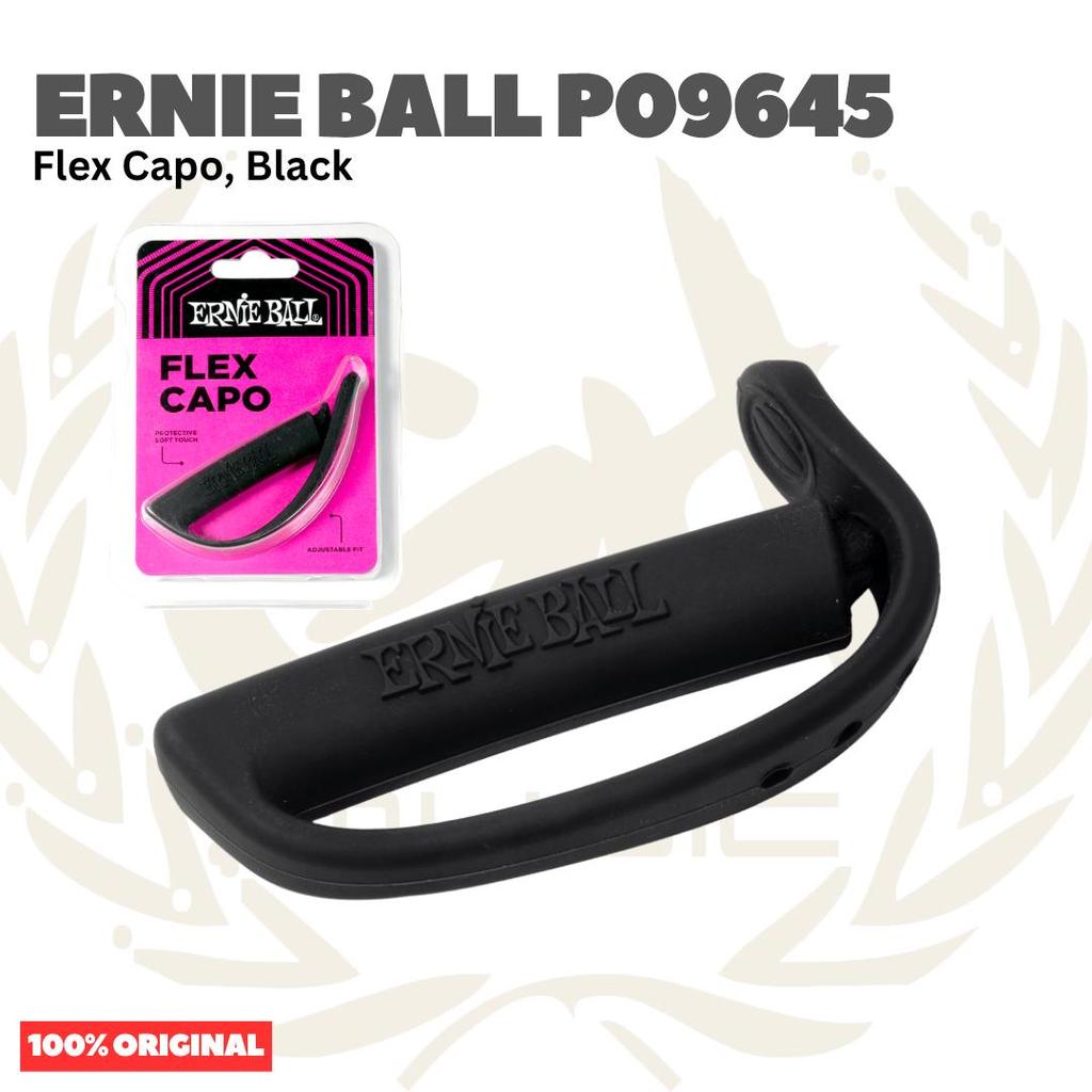 Ernie Ball P09645 Flex Capo สีดํา - คาโป้กีตาร์