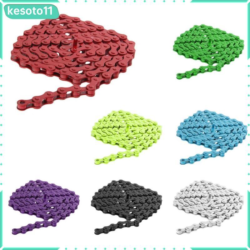 [kesoto11] SiaBiced 7 สีโซ่จักรยานติดตามคงที่ BMX Speed ​​โซ่ 1/2" x 1/8"
