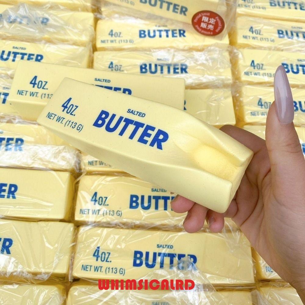 WHIMSICALRD Butter Stick บีบของเล่น,ผ่อนคลายของขวัญ Sensory Soft Slow Rebound Butter Stick,ความวิตกกังวลบรรเทายืดหยุ่นยืด Release Hand สมจริง Butter Sticks สําหรับ