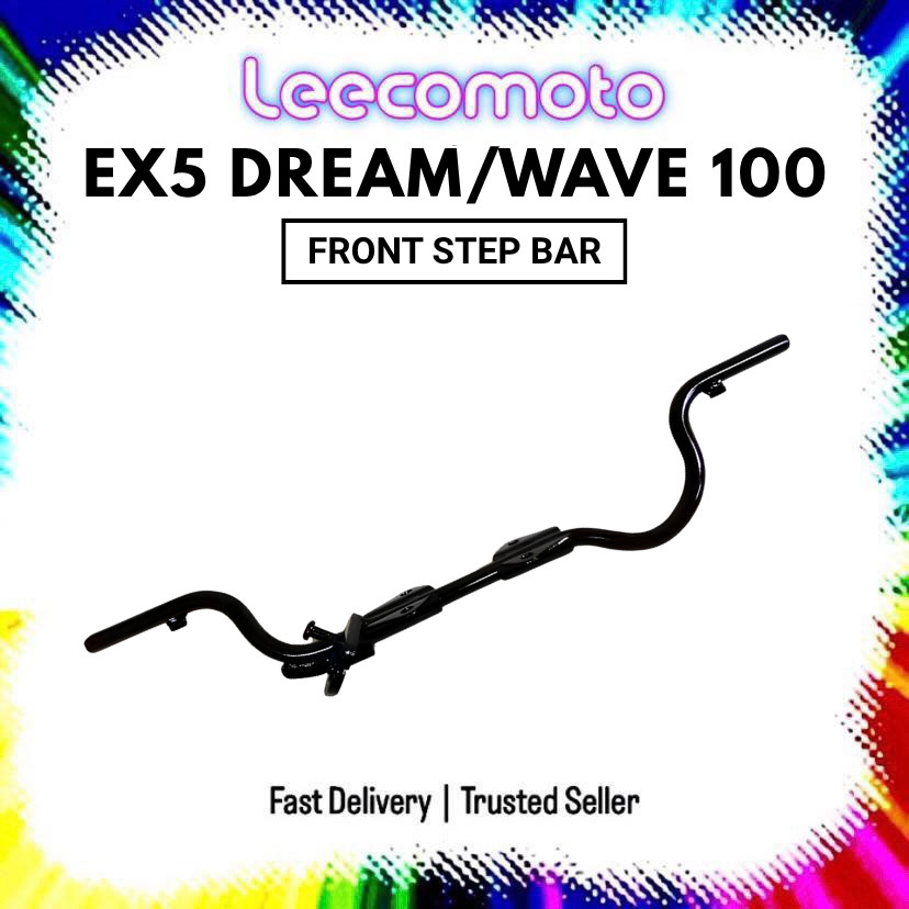 EX5 Dream / Wave100 Wave 100 / ESmart Main Step Bar พักเท้าหน้า Tapak Besi Depan Pijak Letak STD Sta