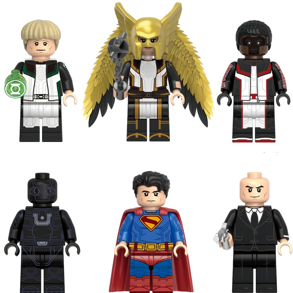 Superhero Action Figures Lex Luthor Superman Hawkgirl Green Lantern Ultraman ของเล่นคอลเลกชันบล็อกอา