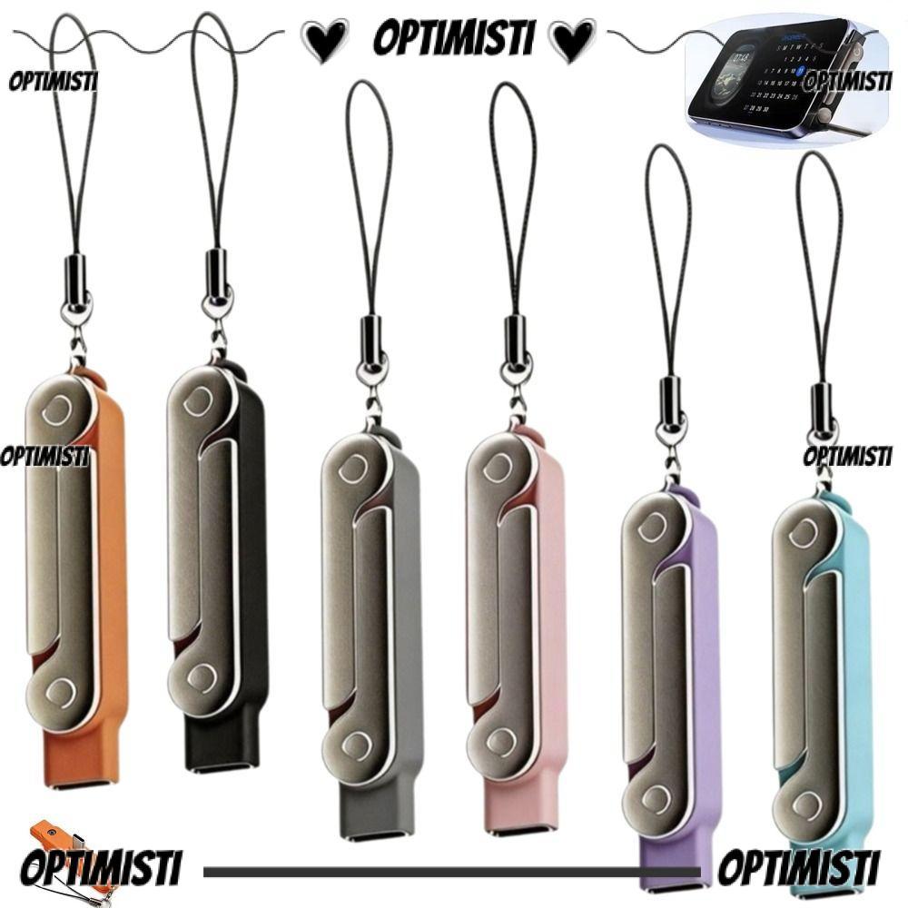 OPTIMISTI8E อะแดปเตอร์ชาร์จเร็ว 360° พับได้ หมุนได้ ถอดสายได้ พร้อมสายข้อมูล