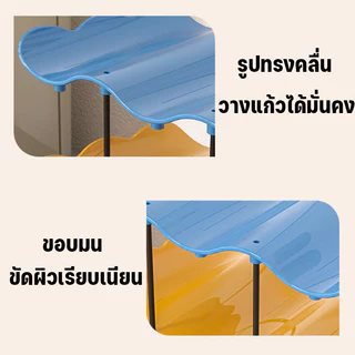 ชั้นวางแก้วอเนกประสงค์ 2/3/4 ชั้น แข็งแรงเสริมแรงหนาพิเศษ ใช้ในครัวและร้านอาหาร จัดเรียงแก้วได้เป็นระเบียบ