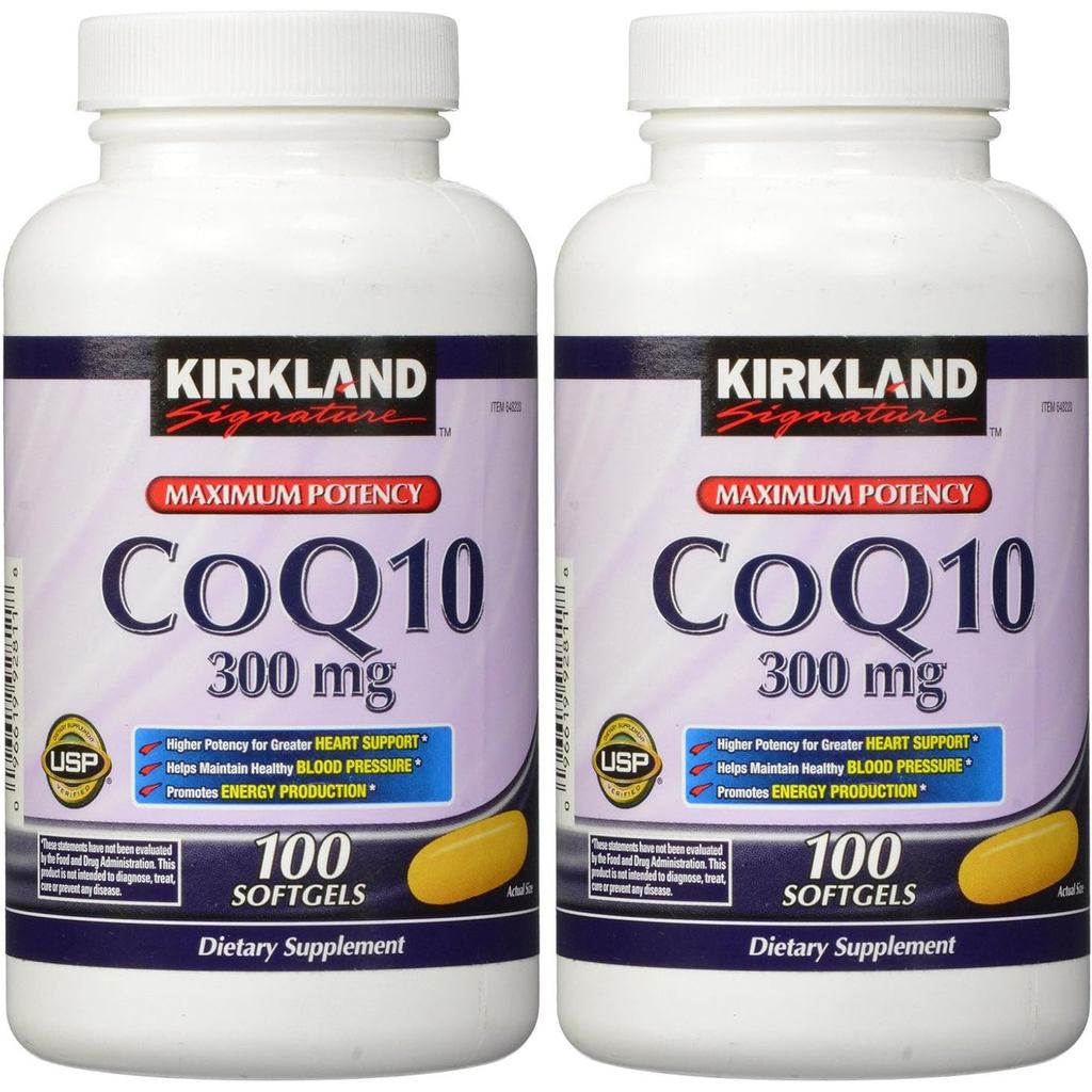 Kirkland Capsules Coenzyme Q10 100mg 100 Soft Capsules (2 แพ็ค)