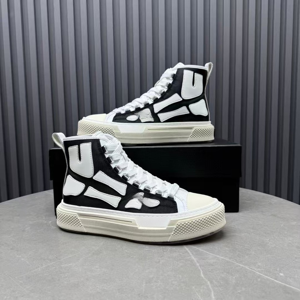 Q3ZH AM--I 2025New men's high-top five-pointed star sports casual canvas shoes, thick-soled versatil
