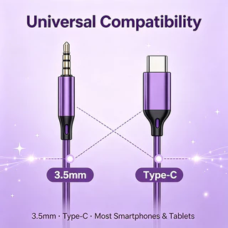 สำหรับ Huawei, Xiaomi, oppo 、vivo、 โทรศัพท์มือถือซัมซุงสายหูฟัง Typec อินเตอร์เฟซในหู 3.5 มม. เกมหลุมกลมลดเสียงรบกวนเพลง
