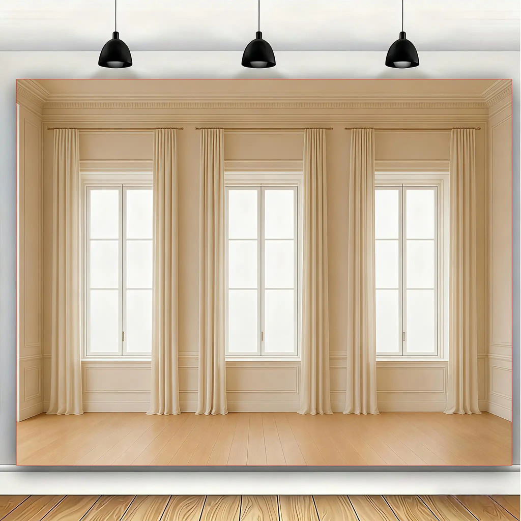 Maximum size (180-300cm) Luxury room living room window landscape decoration background hanging cloth mural decoration t